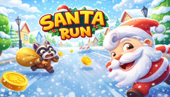 Santa Run background