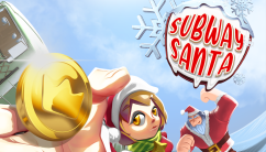 Subway Santa background