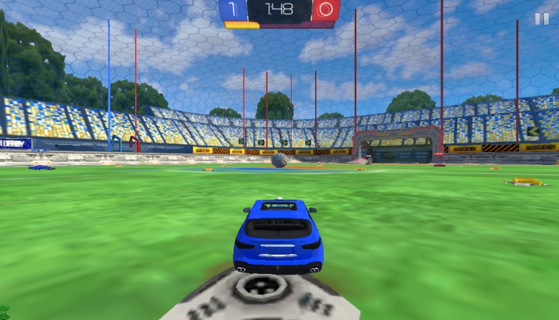 Rocket League goal explosion after scoring a point